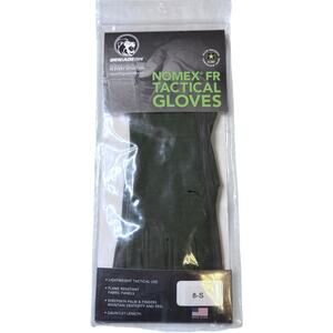 NOS BrigadeQM NOMEX FR Tactical Gloves Green Gauntlet Berry Compliant Sz 8-S